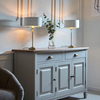 Lampa stołowa Endon Lighting Highclere 104054 mosiądz