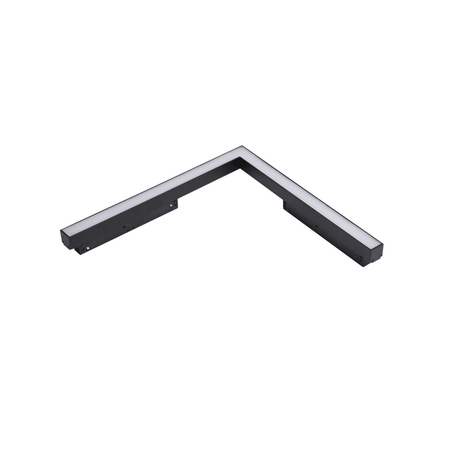 Lampa szynowa magnetyczna Azzardo ALFA SAGA TRACK MAGNETIC 2LINE CORNER A 24W CCT SWITCH DIM BK AZ6244 BLACK