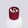 Sollux Lighting Kinkiet HALO burgund IP44 SL.1747