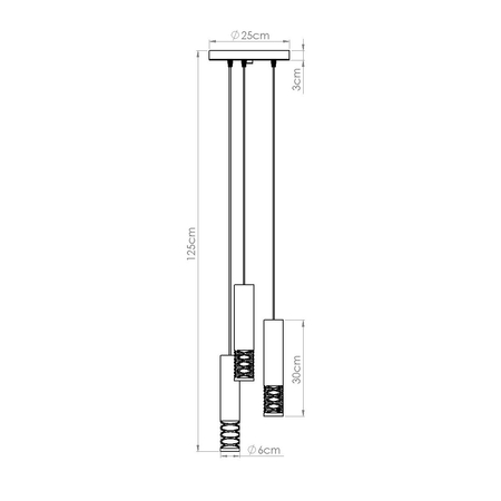 Sollux Lighting Lampa wisząca LAMI 3P biały SL.1689