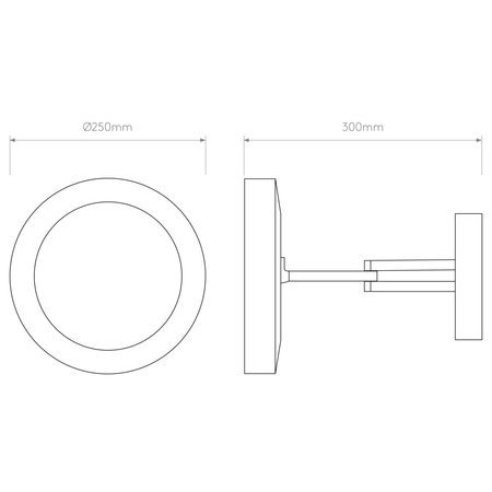 Lustro Astro Catena LED 1137003 Polerowany Chrom