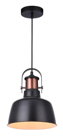 Lampa wisząca DARLING 1 BLACK Azzardo AZ2409 czarny