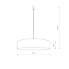 Lampa wisząca CROCO Nowodvorski 8948 szary