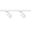 Milagro Zestaw Szynoprzewód 4xPipe Ring GU10 + Prowadnica 2x1m + Złączki - Biały ML1688 BIAŁY