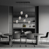 Lampa wisząca ASTRAL 6 Emibig 1266/6 czarny