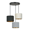 Lampa wisząca HILDE 3 BL PREMIUM MIX Emibig 1055/3PREM czarny