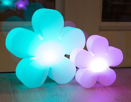 Kwiat LED Lampa zewnętrzna ogrodowa 2700K Biała ciepła Ø40cm  32410W niebieski
