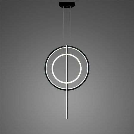 Lampa wisząca Linea No.5 60/40cm czarno biała 4k v2