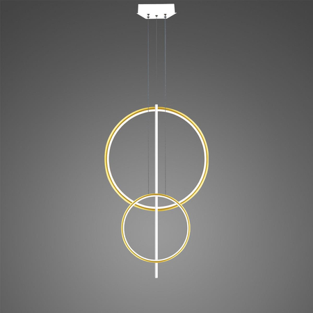Lampa wisząca Linea No.5 60/40cm złoto-biała Dali3k