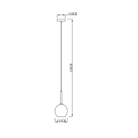 Lampa wisząca Zuma Line MD1629-1/chrome Monic