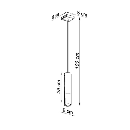 Sollux Lighting Lampa wisząca LOOPEZ 1 czarny/złoty SL.0952