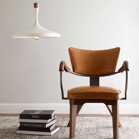 Lampa wisząca Elstead Lighting Darwin drewniany FE-DARWIN-P