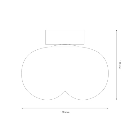 Milagro Lampa sufitowa Vaso 4W Biały ML1410 BIAŁY
