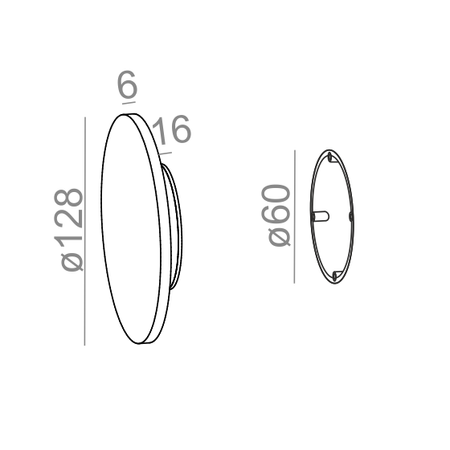 Kinkiet AQForm Maxi Point Round LED 230V Wall Czarny Struktura
