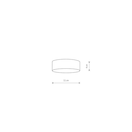 Plafon LID ROUND LED 15W Nowodvorski 10415 czarny