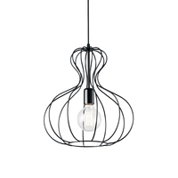 Lampa wisząca Ideal Lux 148502 Ampolla-1 SP1 Nero