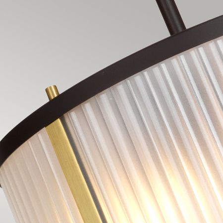 Lampa wisząca Elstead Lighting Corona czarny/mosiądz DL-CORONA-2P-BAB