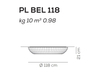 Plafon Axo Light Bell 118 Czerwony