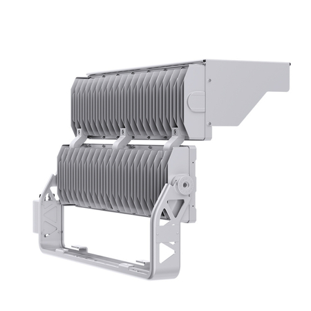 Wysokomasztowa lampa LED Greenie Mastray 20° 1000W 170lm/W do precyzyjnego oświetlenia dużych powierzchni 5000K