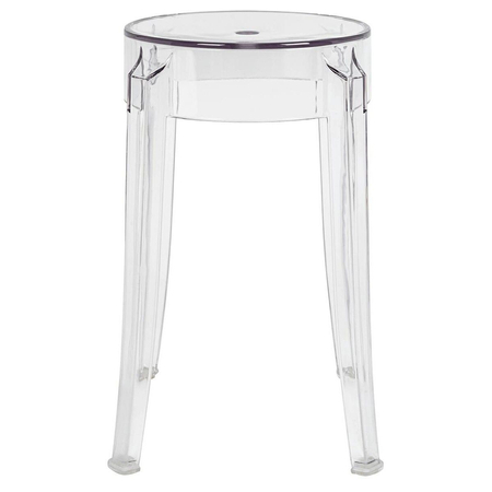 Stołek CHARLES 46 transparentny - poliwęglan