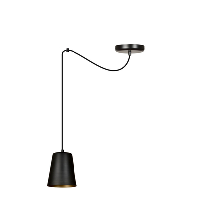 Lampa wisząca LINK 1 BLACK / GOLD Emibig 455/1 czarny/złoty