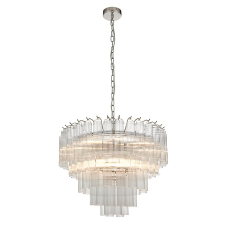 Lampa wisząca Endon Lighting Toulouse 104090 nikiel