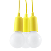 Sollux Lighting Lampa wisząca DIEGO 3 żółta SL.0579