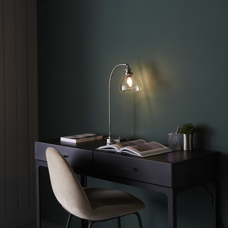Lampa stołowa Endon Lighting Hansen 97590 nikiel