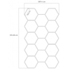 Modułowy system oświetleniowy autogamma HEXAGON LED 297 x 515 cm 3500K aluminium