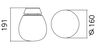 Kinkiet/plafon Artemide 1814010A Empatia 16 LED