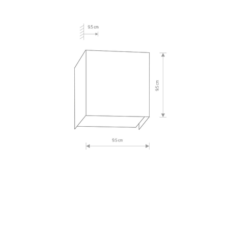 Lampa ścienna Nowodvorski 5267 Cube