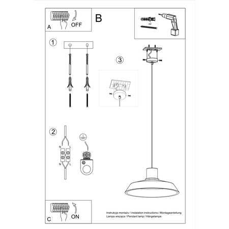Sollux Lighting Lampa wisząca AFRA SL.0282