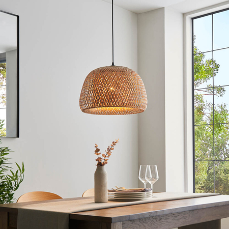 Lampa wisząca Endon Lighting Bali 101574 drewniany