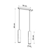 Sollux Lighting Lampa wisząca PABLO 2 czarna SL.0633