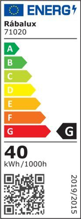 Lampa sufitowa Rabalux Negan 71020 srebrny