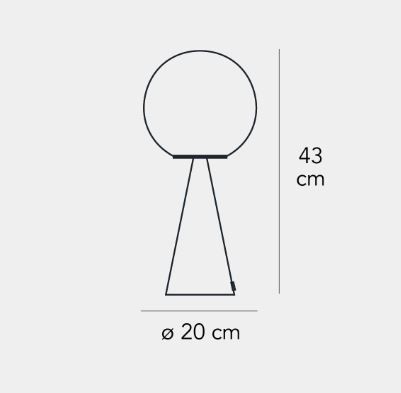 Lampa stołowa Fontana Arte F247405150KBWL Bilia