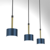 Milagro Lampa wisząca ARENA BLUE/GOLD 3xGX53 MLP7773 Niebieski / Złoto