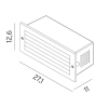 GRIMSTAD 1547 GRAPHITE E14 46W / LED 7W SHUTTERS