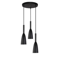 Lampa wisząca Solin wisząca 3xE27 czarna LP-181/3P BK