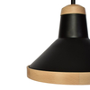 Milagro Lampa sufitowa SALMA BLACK / WOOD 3xE27 MLP6297 Czerń / Naturalne drewno