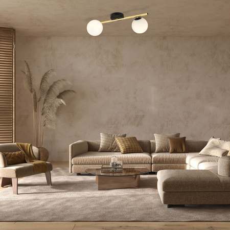 Lampa sufitowa SPLENDI 2 Emibig 1248/2 biały/czarny