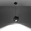Sollux Lighting Lampa wisząca QUAD 1 szary SL.0061