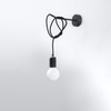 Sollux Lighting Kinkiet EDISON czarny SL.0373