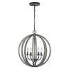 Lampa wisząca Elstead Lighting Allier drewniany FE-ALLIER-4P-WW