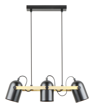 Lampa wisząca FATI Zuma Line A8163-3A czarny/złoty