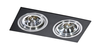 Oczko SIRO 2 BLACK/ALUMINIUM Azzardo AZ0772 black / aluminium