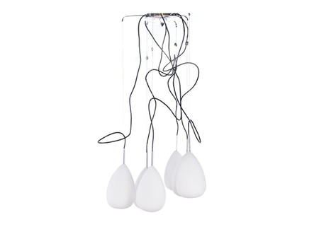 Lampa wisząca MIRAGE 6 Azzardo AZ0157 biały/chrom