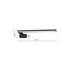 Milagro Kinkiet SHINE BLACK 45cm 11W LED ML4381 CZARNY