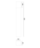 ARENDAL 1560 HOT-DIP GALVANIZING E27 LED 9W 85CM