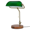 Lampa stołowa Kaja BANK K-MT-208 złoty antyczny, zielony